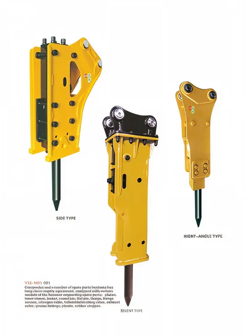 Ilustrasi hydraulic breaker alat berat