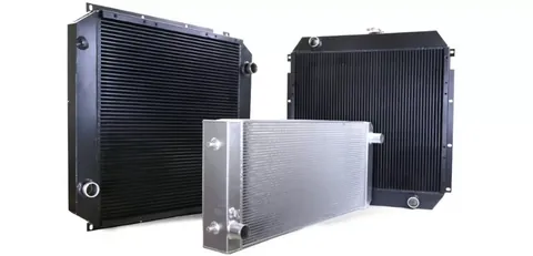 Ilustrasi radiator dan oil cooler alat berat
